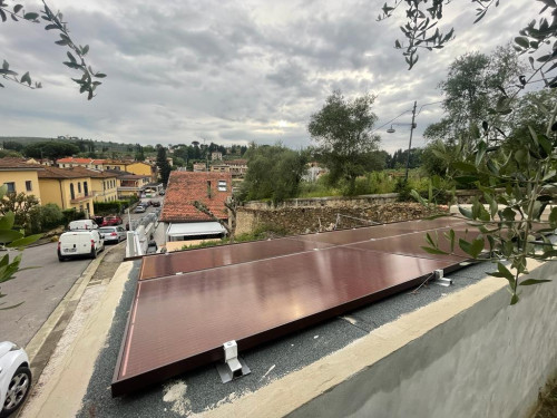 Vista strato di ventilazione dei moduli FV