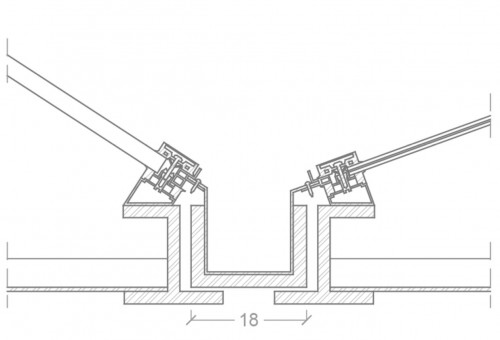 Dettaglio tecnico del sistema di fissaggio dei moduli, fornito da Ing. Klaus Fleischmann e ridisegnato da Eurac Research